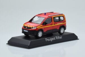 Peugeot Rifter Pompiers Secours Medical Raudonas Norev 1:43 479070 Metalas - nuotrauka 2 iš 4