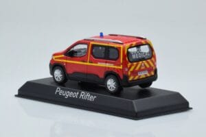 Peugeot Rifter Pompiers Secours Medical Raudonas Norev 1:43 479070 Metalas - nuotrauka 3 iš 4
