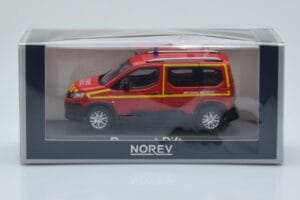 Peugeot Rifter Pompiers Secours Medical Raudonas Norev 1:43 479070 Metalas - nuotrauka 4 iš 4