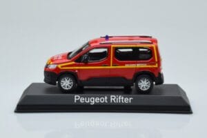 Peugeot Rifter Pompiers Secours Medical Raudonas Norev 1:43 479070 Metalas