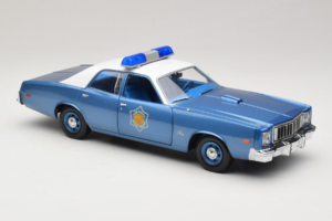 Plymouth Fury Police Pursuit Smokey and the Bandit GreenLight 1:18 19044 Metalas - nuotrauka 6 iš 8