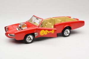 Pontiac GTO Monkeemobile Raudonas ERTL 1:18 33150 Metalas - nuotrauka 2 iš 8