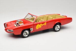 Pontiac GTO Monkeemobile Raudonas ERTL 1:18 33150 Metalas