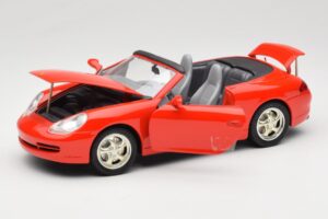 Porsche 911 996 Kabrioletas Raudonas Mira 1:18 6930 Metalas - nuotrauka 2 iš 8