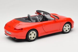 Porsche 911 996 Kabrioletas Raudonas Mira 1:18 6930 Metalas - nuotrauka 3 iš 8