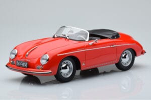 Porsche 356 Speedster Raudonas Norev 1:18 187461 Metalas