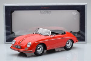 Porsche 356 Speedster Raudonas Norev 1:18 187461 Metalas - nuotrauka 6 iš 6