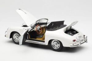 Porsche 356A Speedster Baltas AUTOart 1:18 77862 Metalas - nuotrauka 5 iš 8