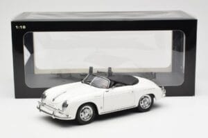 Porsche 356A Speedster Baltas AUTOart 1:18 77862 Metalas - nuotrauka 8 iš 8
