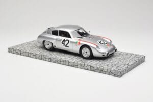 Porsche 356B 1600 GS Carrera GTL Abarth #42 H. Herrmann / H. Linge Targa Florio 1962 Minichamps 1:18 107626842 Derva - nuotrauka 4 iš 6