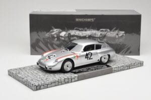 Porsche 356B 1600 GS Carrera GTL Abarth #42 H. Herrmann / H. Linge Targa Florio 1962 Minichamps 1:18 107626842 Derva - nuotrauka 6 iš 6