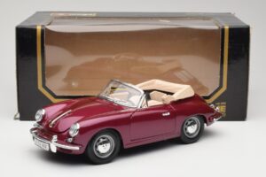 Porsche 356B Kabrioletas Baklažanas Bburago 1:18 3021-M4 Metalas - nuotrauka 8 iš 8