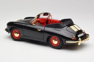 Porsche 356B Kabrioletas Juodas Bburago 1:18 3031D Metalas - nuotrauka 7 iš 8