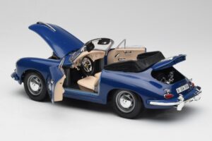 Porsche 356B Kabrioletas Mėlynas Bburago 1:18 3051 Metalas - nuotrauka 5 iš 8
