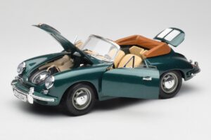 Porsche 356B Kabrioletas Žalias Bburago 1:18 3051-M1 Metalas - nuotrauka 2 iš 8