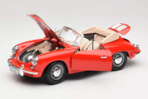 Porsche 356B Kabrioletas Raudonas Tchibo 1:18 45703 Metalas - nuotrauka 2 iš 8