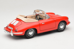 Porsche 356B Kabrioletas Raudonas Tchibo 1:18 45703 Metalas - nuotrauka 3 iš 8