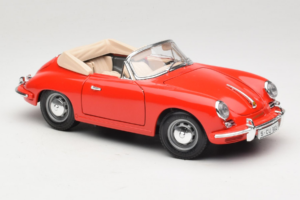 Porsche 356B Kabrioletas Raudonas Tchibo 1:18 45703 Metalas - nuotrauka 6 iš 8
