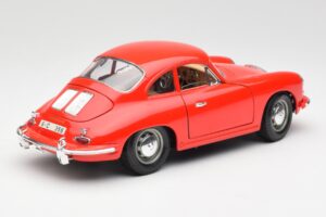Porsche 356B Raudonas Bburago 1:18 3021 Metalas - nuotrauka 3 iš 8