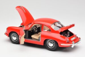 Porsche 356B Raudonas Bburago 1:18 3021 Metalas - nuotrauka 5 iš 8