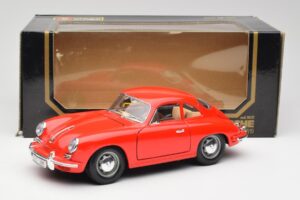 Porsche 356B Raudonas Bburago 1:18 3021 Metalas - nuotrauka 8 iš 8