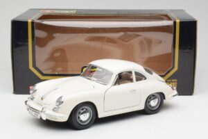 Porsche 356B Baltas Bburago 1:18 3021-M3 Metalas - nuotrauka 8 iš 8