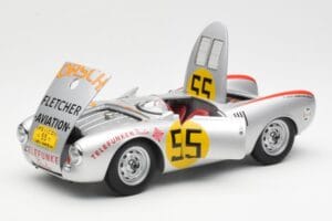 Porsche 550-1500 RS Spyder #55 H. Herrmann Carrera Panamericana 1954 AUTOart 1:18 85470 Metalas - nuotrauka 2 iš 8