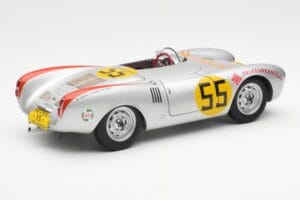 Porsche 550-1500 RS Spyder #55 H. Herrmann Carrera Panamericana 1954 AUTOart 1:18 85470 Metalas - nuotrauka 3 iš 8