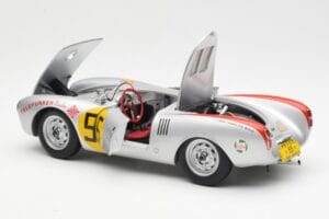 Porsche 550-1500 RS Spyder #55 H. Herrmann Carrera Panamericana 1954 AUTOart 1:18 85470 Metalas - nuotrauka 5 iš 8