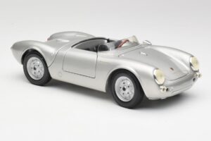 Porsche 550 A Spyder Sidabrinis Maisto 1:18 50314 Metalas - nuotrauka 6 iš 8