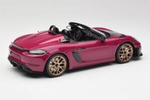 Porsche 718 982 Spyder RS Weissach Package Ruby Star Neo GT Spirit 1:18 GT486 Derva - nuotrauka 2 iš 6