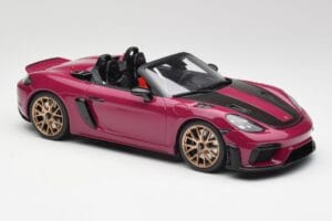 Porsche 718 982 Spyder RS Weissach Package Ruby Star Neo GT Spirit 1:18 GT486 Derva - nuotrauka 4 iš 6