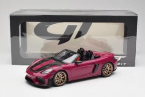 Porsche 718 982 Spyder RS Weissach Package Ruby Star Neo GT Spirit 1:18 GT486 Derva - nuotrauka 6 iš 6