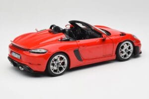 Porsche 718 Spyder RS Guards Red Norev 1:18 187271 Metalas - nuotrauka 3 iš 8