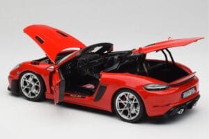 Porsche 718 Spyder RS Guards Red Norev 1:18 187271 Metalas - nuotrauka 5 iš 8