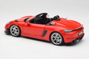 Porsche 718 Spyder RS Guards Red Norev 1:18 187271 Metalas - nuotrauka 7 iš 8
