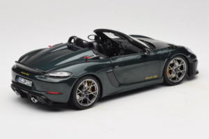 Porsche 718 Spyder RS Weissach Pack Forest Green Norev 1:18 187272 Metalas - nuotrauka 3 iš 8