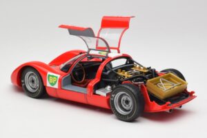 Porsche 906E BP World Record Runs Monza 1967 Minichamps 1:18 100676100 Metalas - nuotrauka 5 iš 8