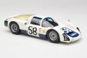 Porsche 906K #58 G. Klass / R. Stommelen 24 Hours of Le Mans 1966 Minichamps 1:18 100666158 Metalas - nuotrauka 6 iš 8