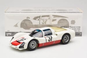 Porsche 906 K #37 V. Elford / B. Pon Porsche System 24 Hours of Le Mans 1967 Minichamps 1:18 100676137 Metalas - nuotrauka 8 iš 8