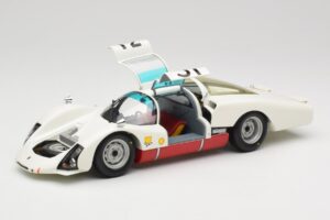 Porsche 906 LH #31 H. Herrmann / H. Linge Porsche System Engineering 24 Hours of Le Mans 1966 Minichamps 1:18 100666131 Metal - nuotrauka 2 iš 8