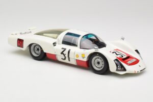 Porsche 906 LH #31 H. Herrmann / H. Linge Porsche System Engineering 24 Hours of Le Mans 1966 Minichamps 1:18 100666131 Metal - nuotrauka 6 iš 8