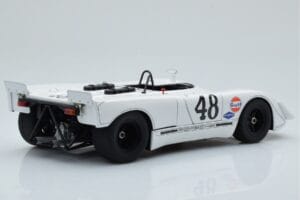 Porsche 908/02 #48 S. McQueen / P. Revson 12 Hours of Sebring 2nd Place Post Race Version 1970 AUTOart 1:18 87072 Metalas - nuotrauka 3 iš 8