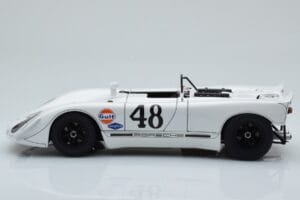Porsche 908/02 #48 S. McQueen / P. Revson 12 Hours of Sebring 2nd Place Post Race Version 1970 AUTOart 1:18 87072 Metalas - nuotrauka 4 iš 8