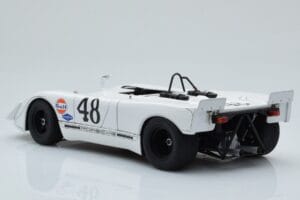 Porsche 908/02 #48 S. McQueen / P. Revson 12 Hours of Sebring 2nd Place Post Race Version 1970 AUTOart 1:18 87072 Metalas - nuotrauka 7 iš 8