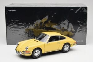 Porsche 911 901 Champagne Geltonas Kyosho 1:18 08969Y Metalas - nuotrauka 8 iš 8