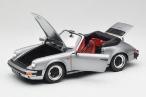 Porsche 911 930 Carrera 3.2 Kabrioletas Pilkas Metallic Minichamps 1:18 100063034 Metalas - nuotrauka 2 iš 8