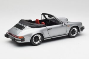 Porsche 911 930 Carrera 3.2 Kabrioletas Pilkas Metallic Minichamps 1:18 100063034 Metalas - nuotrauka 3 iš 8