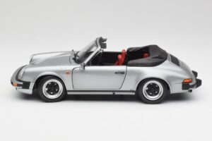 Porsche 911 930 Carrera 3.2 Kabrioletas Pilkas Metallic Minichamps 1:18 100063034 Metalas - nuotrauka 4 iš 8