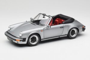 Porsche 911 930 Carrera 3.2 Kabrioletas Pilkas Metallic Minichamps 1:18 100063034 Metalas